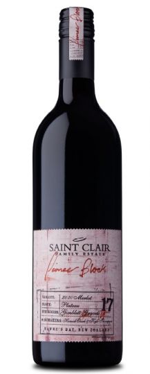 Saint Clair Family Estate Pioneer Block 17 Merlot 2020 750ml