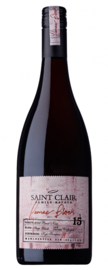 Saint Clair Family Estate Pioneer Block 15 Strip block Pinot Noir 2022 750ml