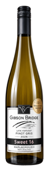 Gibson Bridge Sweet 16.  Late Harvest Pinot Gris 2026