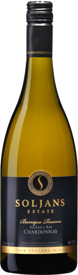 Soljans Estate Winery Barrique Reserve Chardonnay 2019 750ml