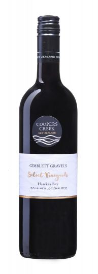 Coopers Creek Select Vineyards Gimblett Gravels Merlot Malbec 2016 750ml