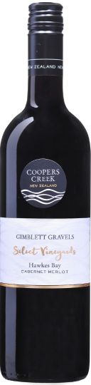 Coopers Creek Select Vineyards Gimblett Gravels Cabernet Merlot 2015 750ml
